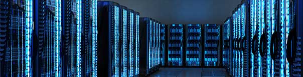 A large server room.