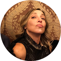 Photos of Nicole as a 1920s gangster making a goofy face